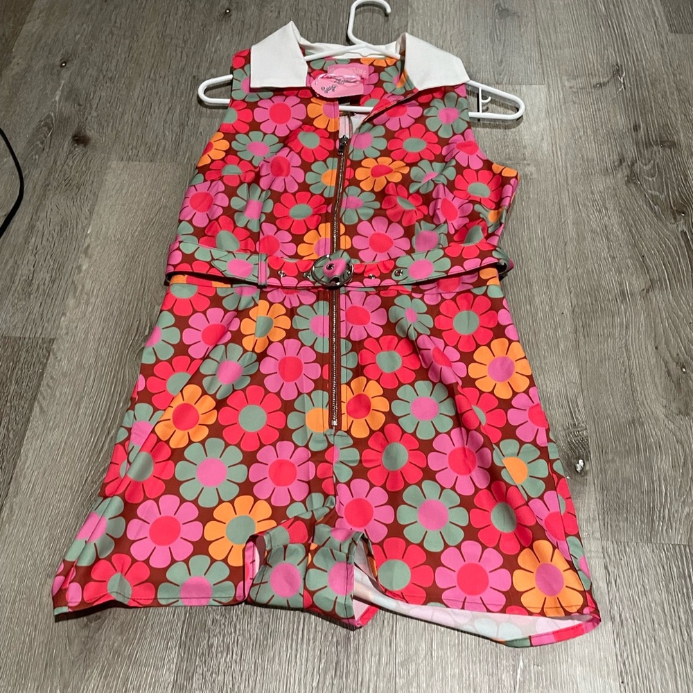NWT Sugar Thrillz | Groove With Me Zip Up Romper
